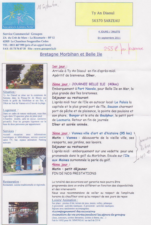 Photo : Programme des activits